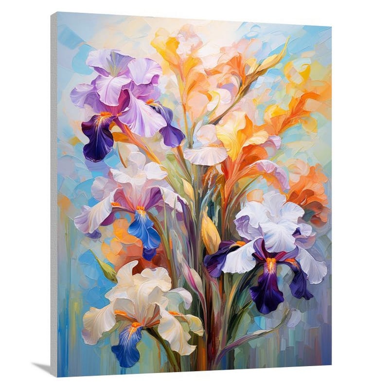 Iris in Bloom - Impressionist - Canvas Print