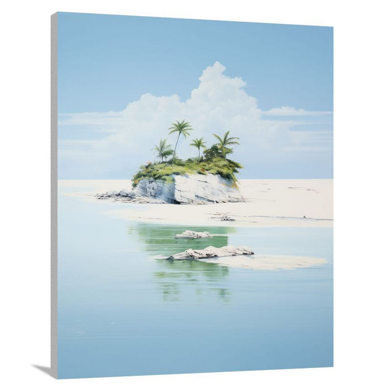 Island Serenity - Minimalist - Canvas Print