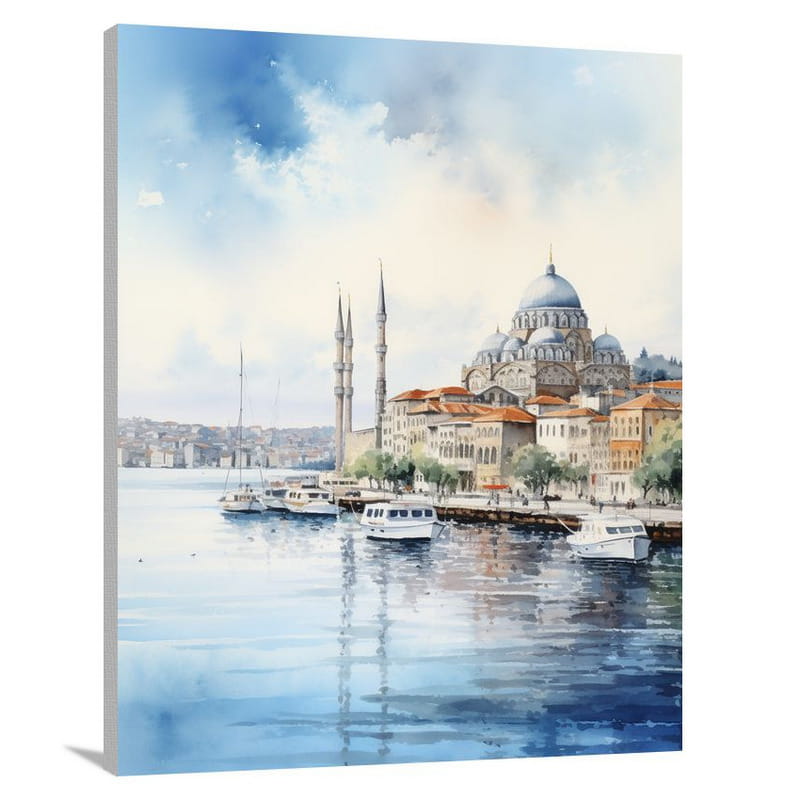 Istanbul's Serene Harmony - Canvas Print