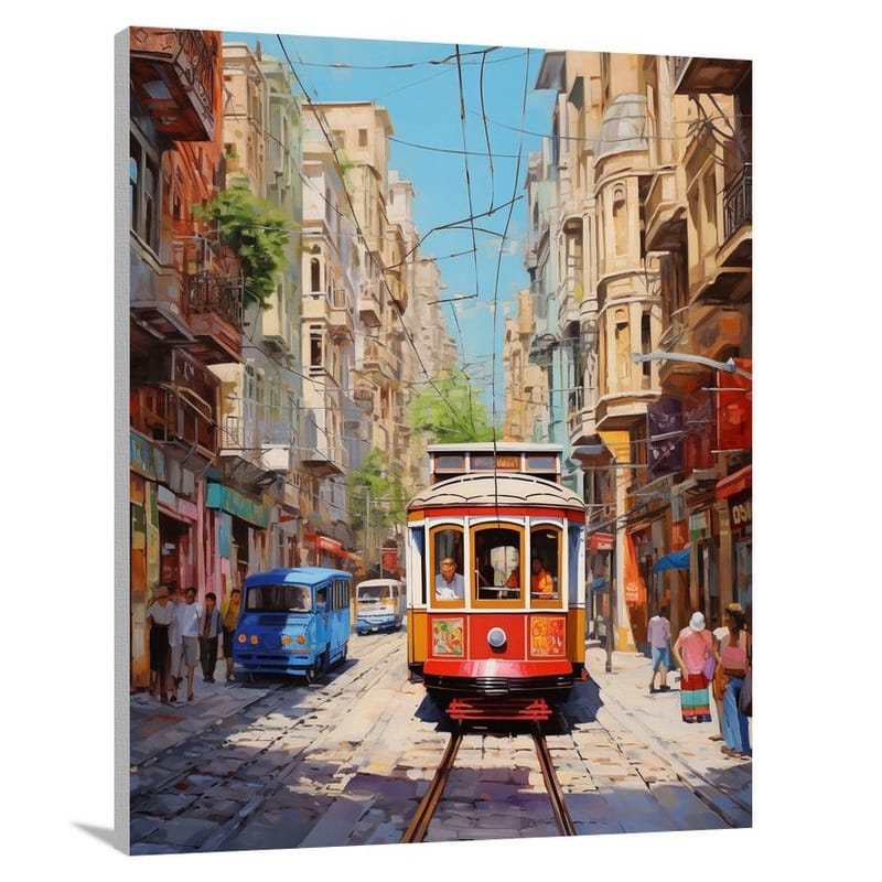 Istanbul's Vibrant Streets - Canvas Print