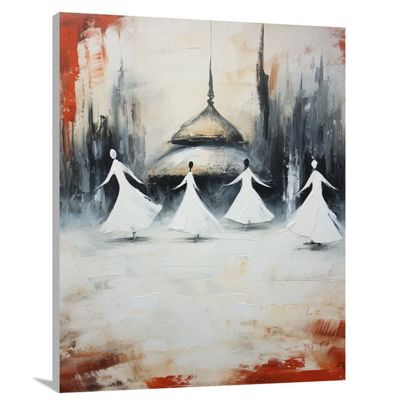 Istanbul's Whirling Essence - Minimalist - Canvas Print