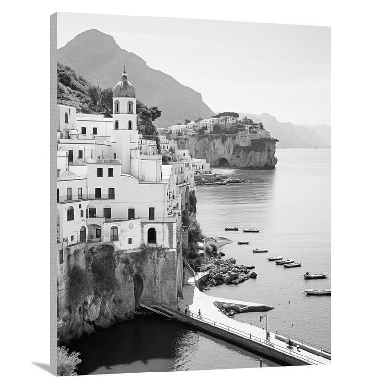 Italy's Coastal Serenity - Canvas Print