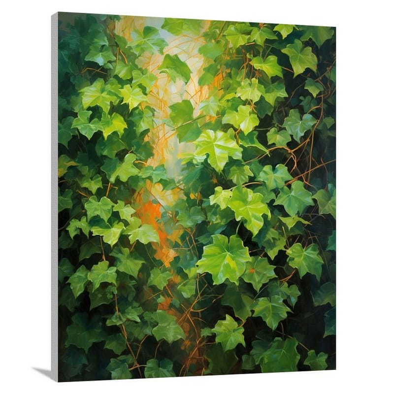 Ivy & Vine: A Lush Symphony. - Canvas Print