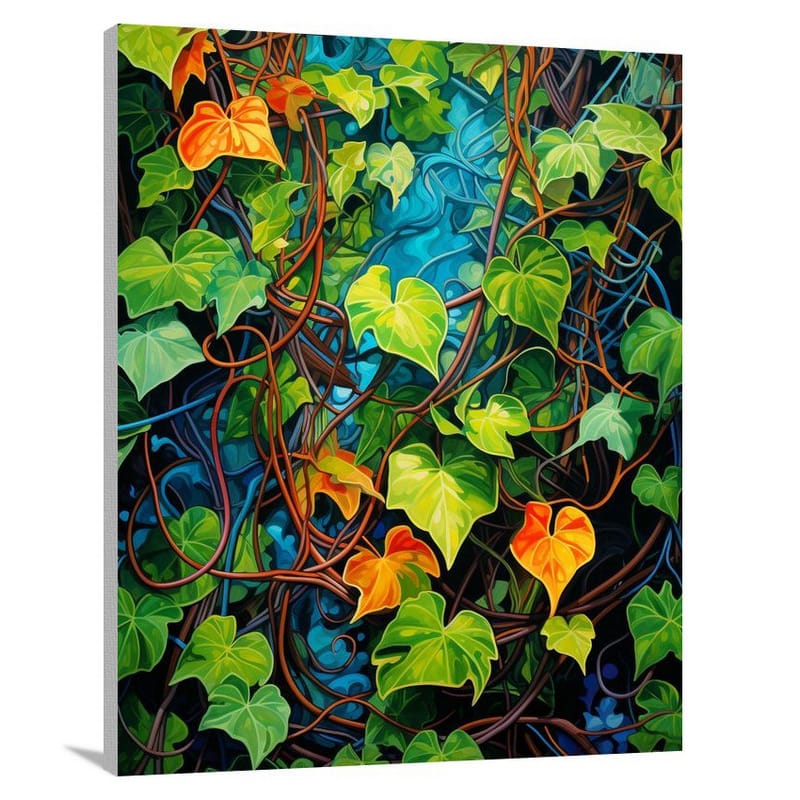 Ivy & Vine: Nature's Tapestry - Canvas Print