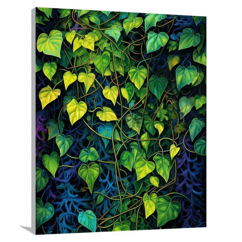 Ivy & Vine: Nature's Tapestry - Pop Art - Canvas Print