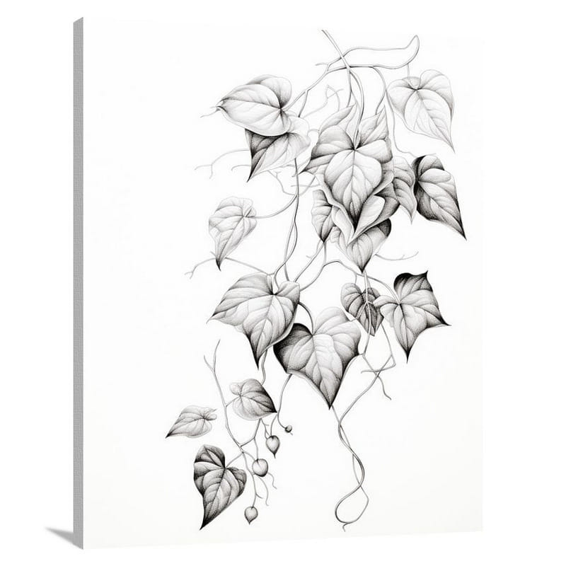 Ivy & Vine: Serene Ascension. - Canvas Print