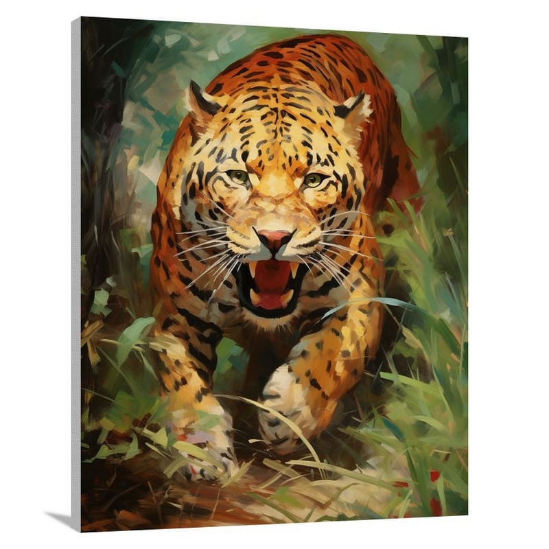 Jaguar's Enigma - Canvas Print