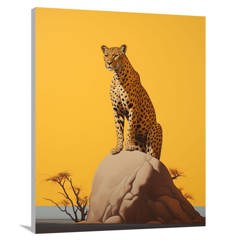 Jaguar's Majesty - Minimalist - Canvas Print