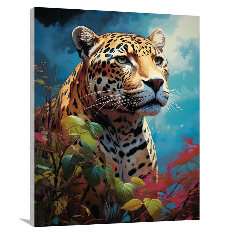 Jaguar's Roar - Pop Art - Canvas Print