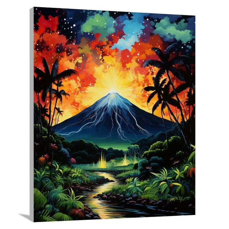 Jamaica's Fiery Awakening - Canvas Print