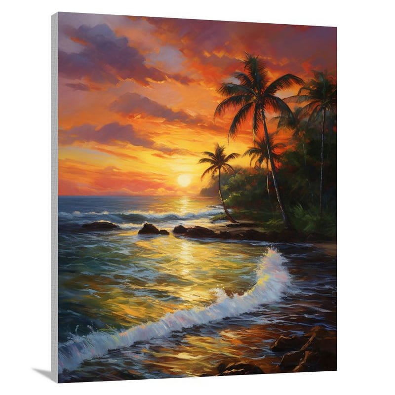 Jamaican Sunset - Canvas Print