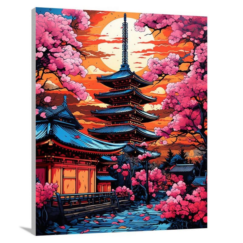 Japan's Blossoming Heritage - Canvas Print