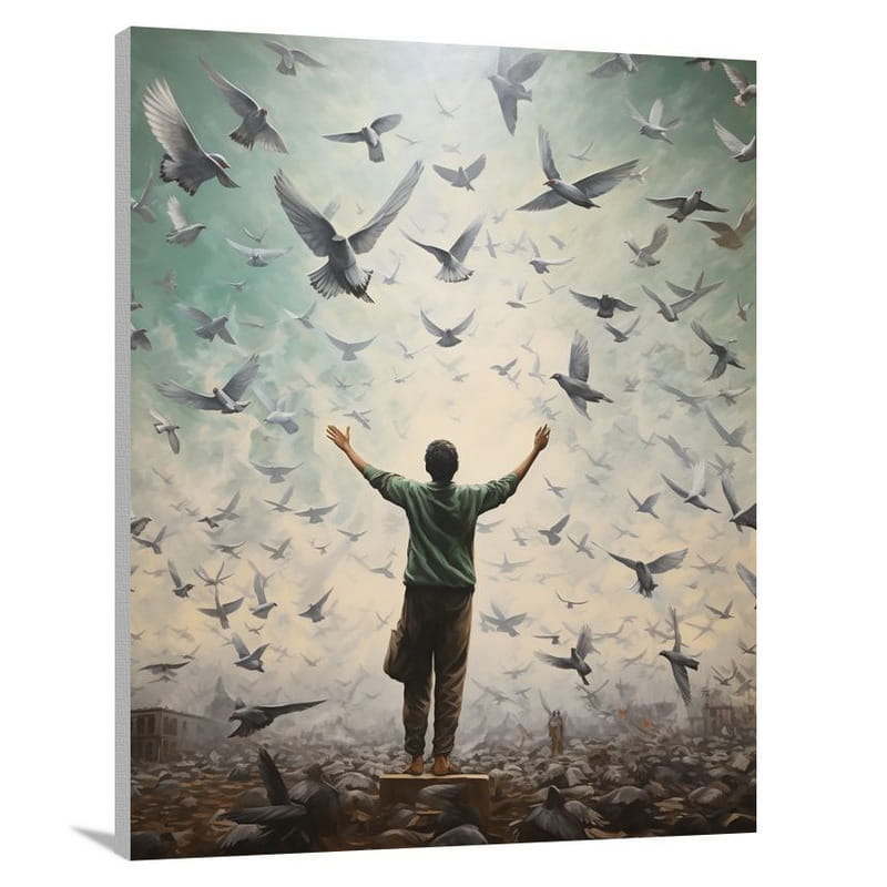 Jay's Flight - Contemporary Art - Canvas Print