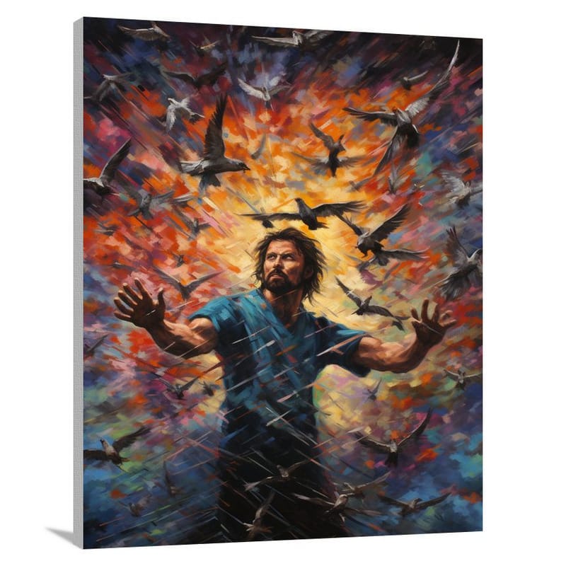 Jay's Whirlwind Dance - Canvas Print