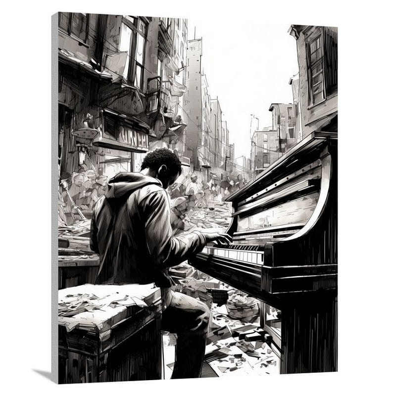 Jazz in the City - Canvas Print
