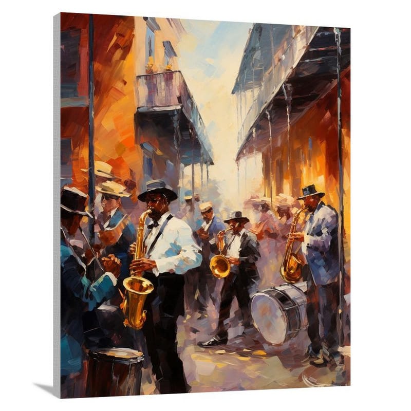 Jazz Serenade in New Orleans - Canvas Print