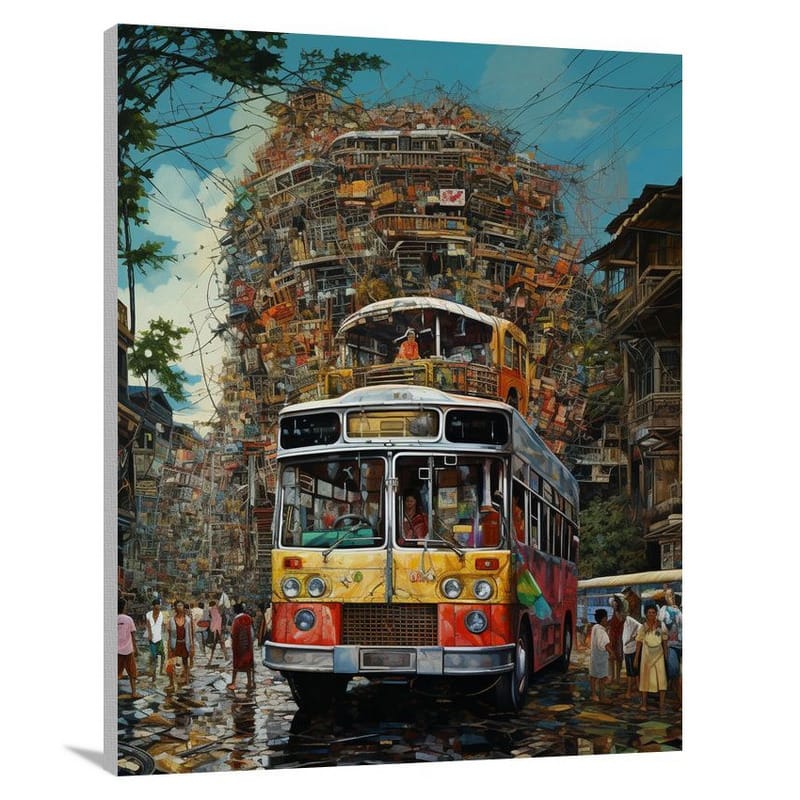 Jeepney Symphony: Philippines, Asia - Canvas Print