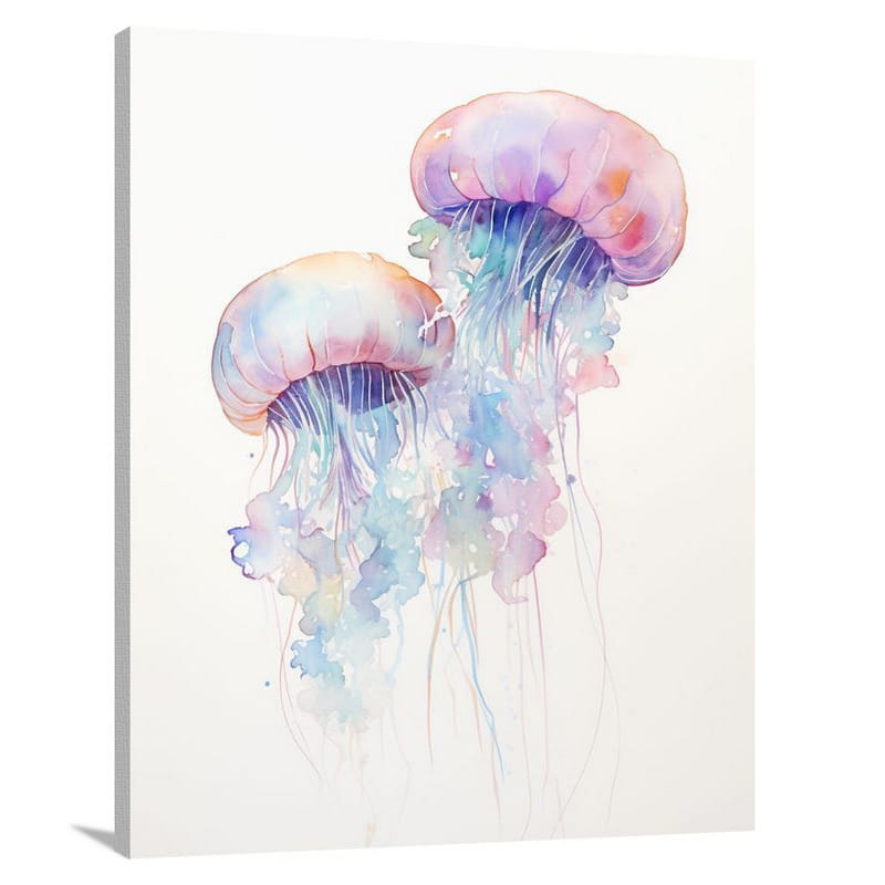 Jellyfish - Minimalist - Canvas Print