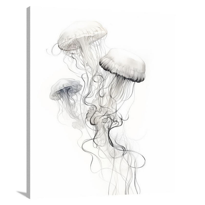 Jellyfish Serenade - Canvas Print