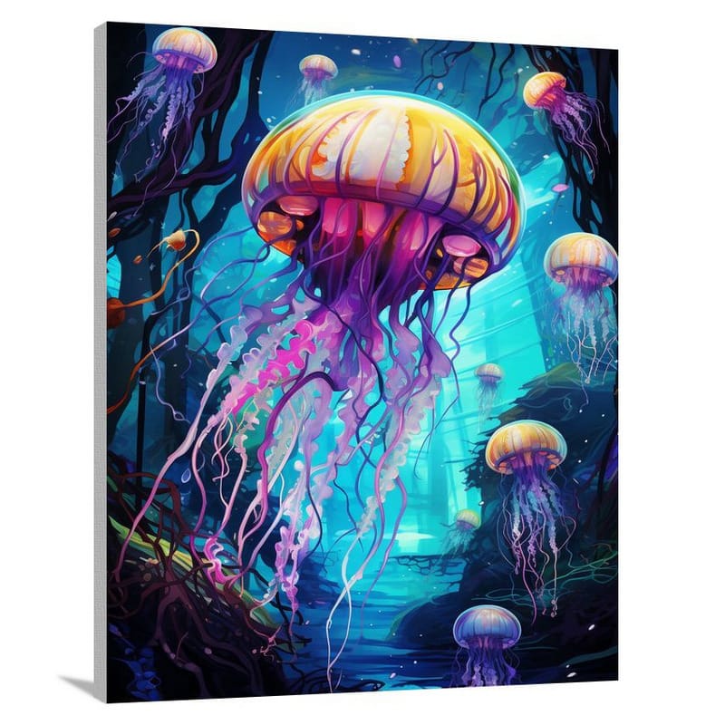 Jellyfish Symphony - Canvas Print