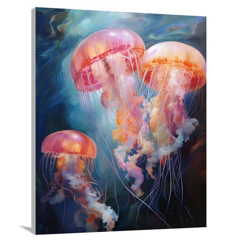 Jellyfish Symphony - Impressionist - Canvas Print