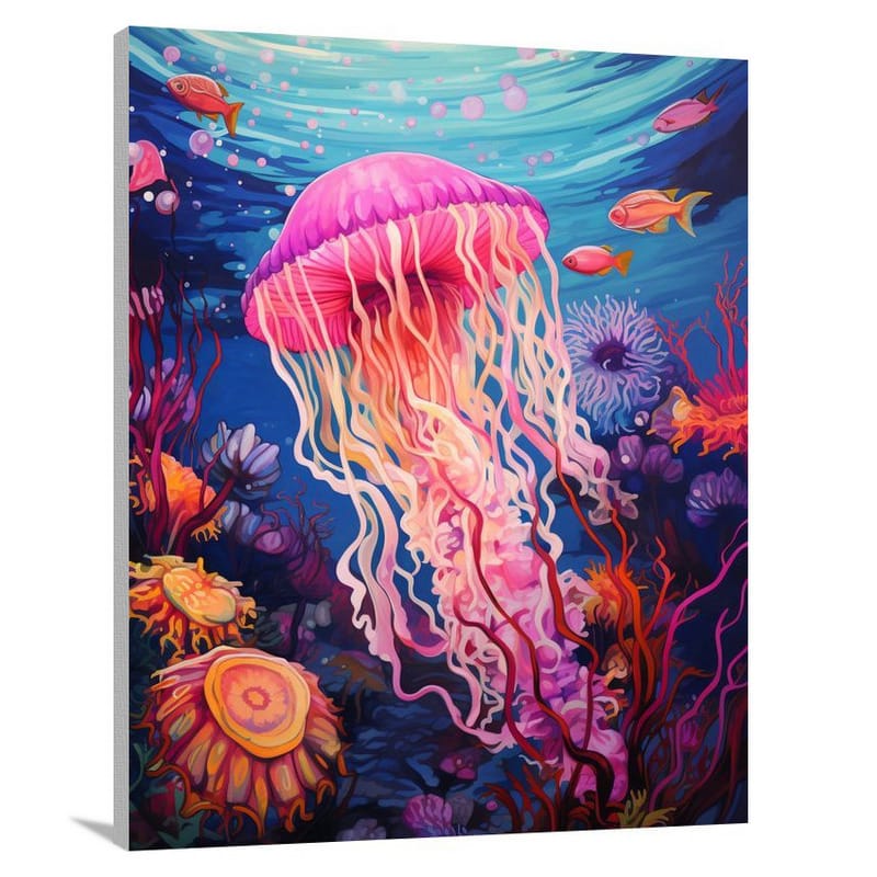 Jellyfish Symphony - Pop Art - Canvas Print