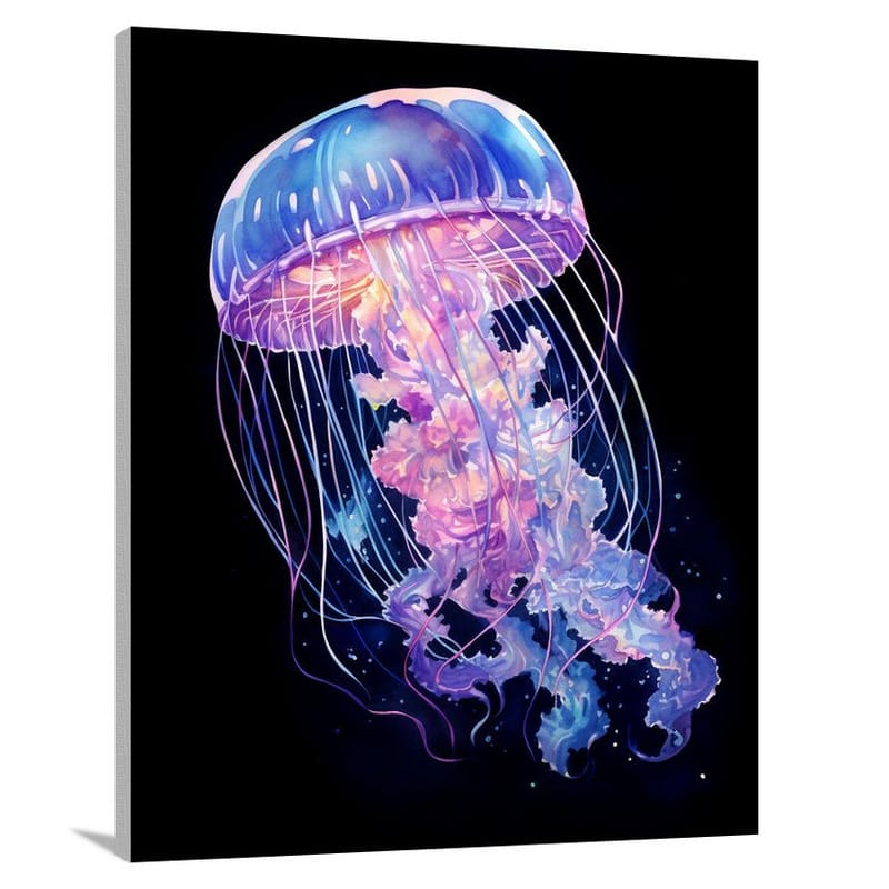 Jellyfish - Watercolor - Watercolor - Canvas Print