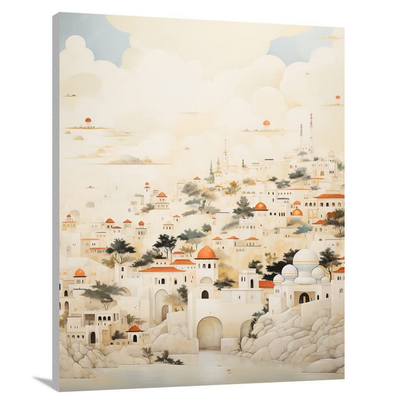 Jerusalem: Asian Tapestry - Canvas Print