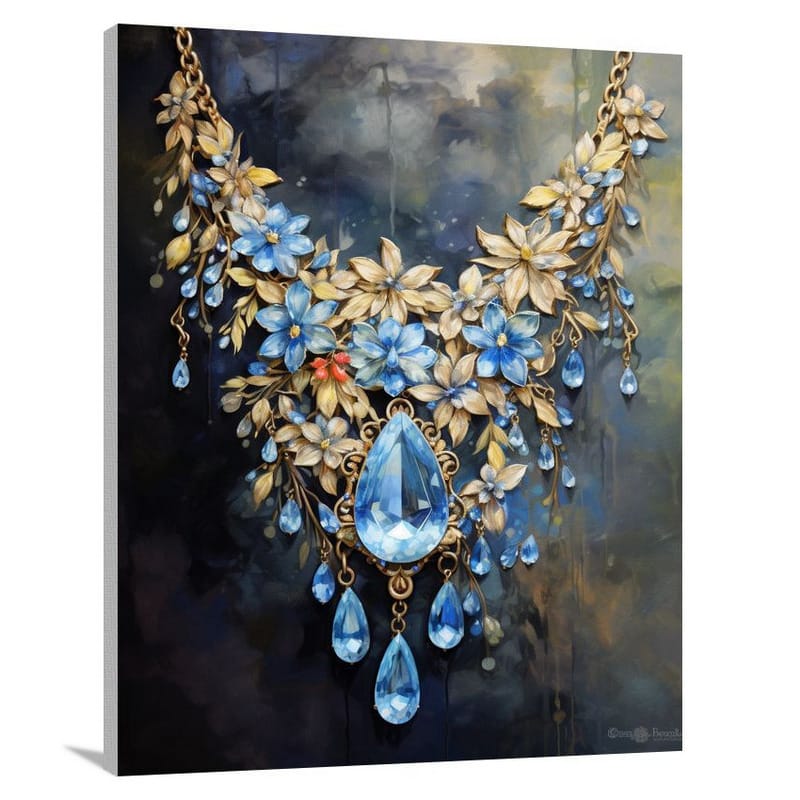 Jewelry's Enchanting Bloom - Canvas Print