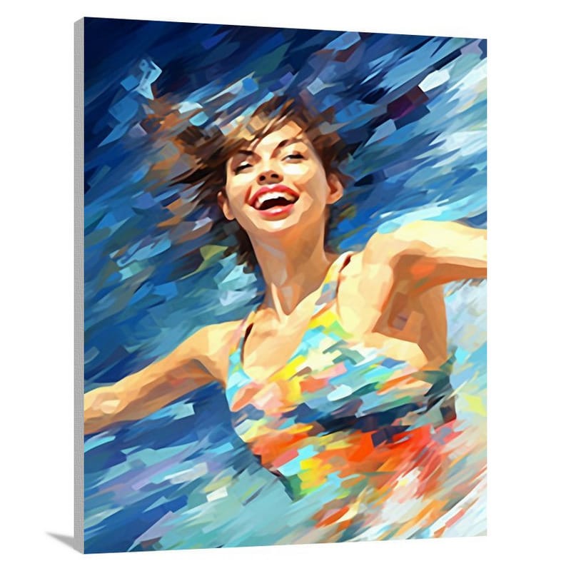 Joyful Liberation: Women's Swimsuit & Bikini - Canvas Print