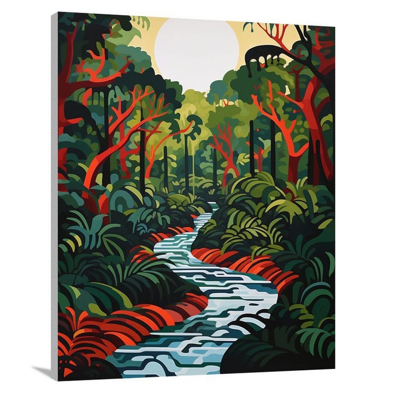 Jungle Serenity - Minimalist - Canvas Print