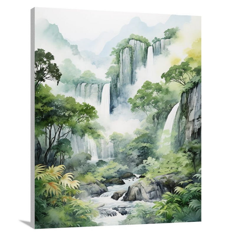 Jungle Serenity - Watercolor - Canvas Print