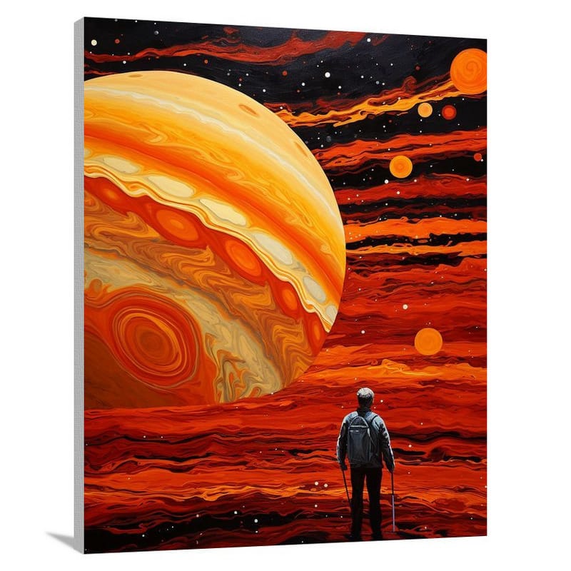Jupiter's Cosmic Gateway - Canvas Print