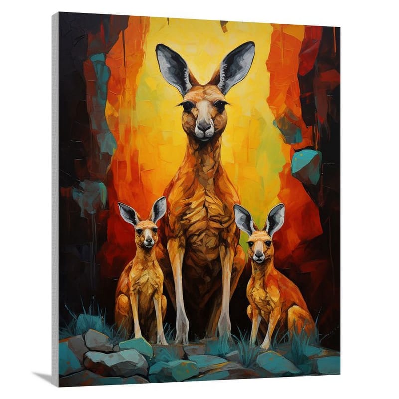Kangaroo's Haven - Contemporary Art - Canvas Print