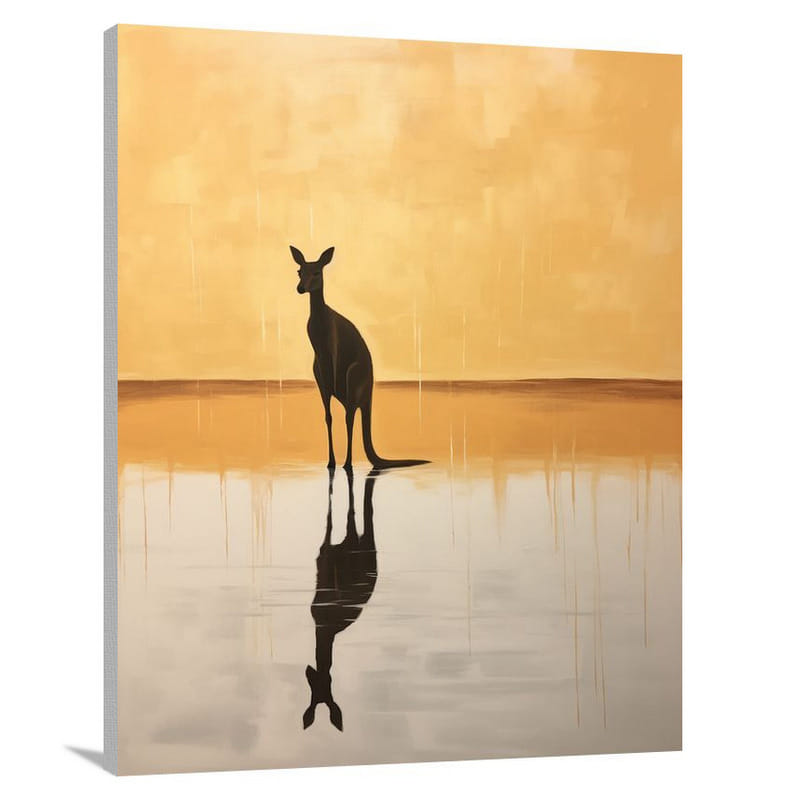 Kangaroo's Reflection - Canvas Print