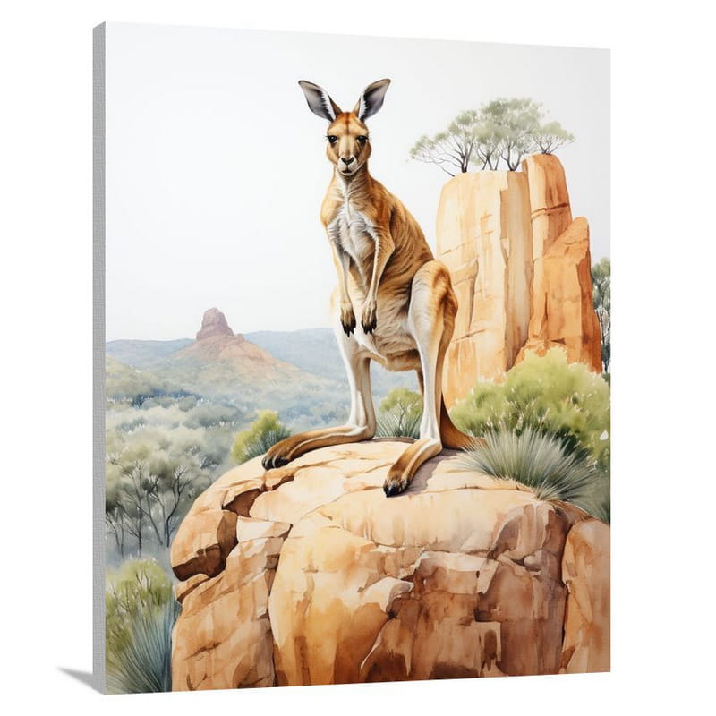 Kangaroo's Solitude - Canvas Print