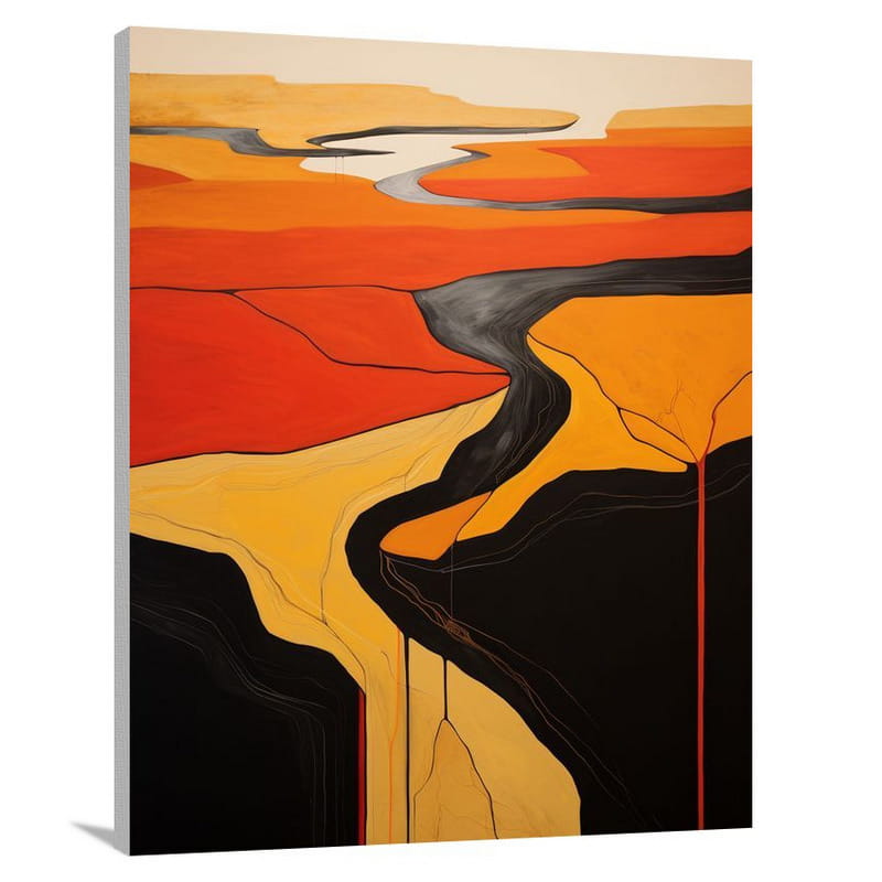 Kansas River: - Canvas Print