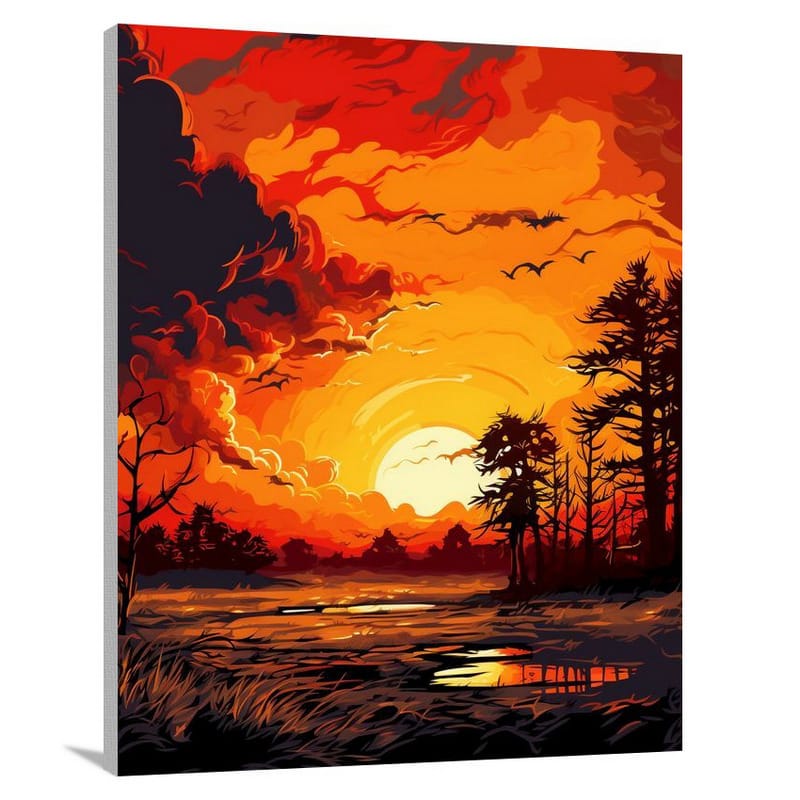 Kentucky Sunset - Canvas Print