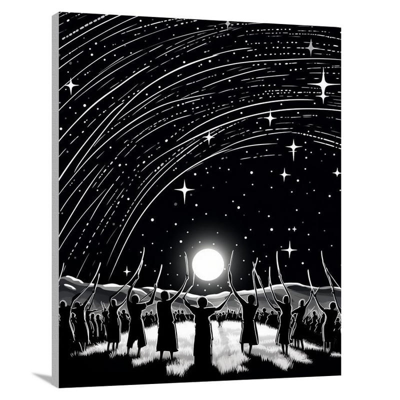 Kenyan Night Dance - Canvas Print