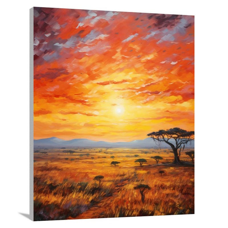 Kenyan Sunset - Canvas Print