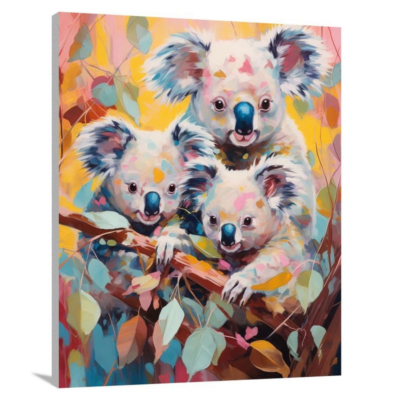 Koala's Playful Haven - Canvas Print