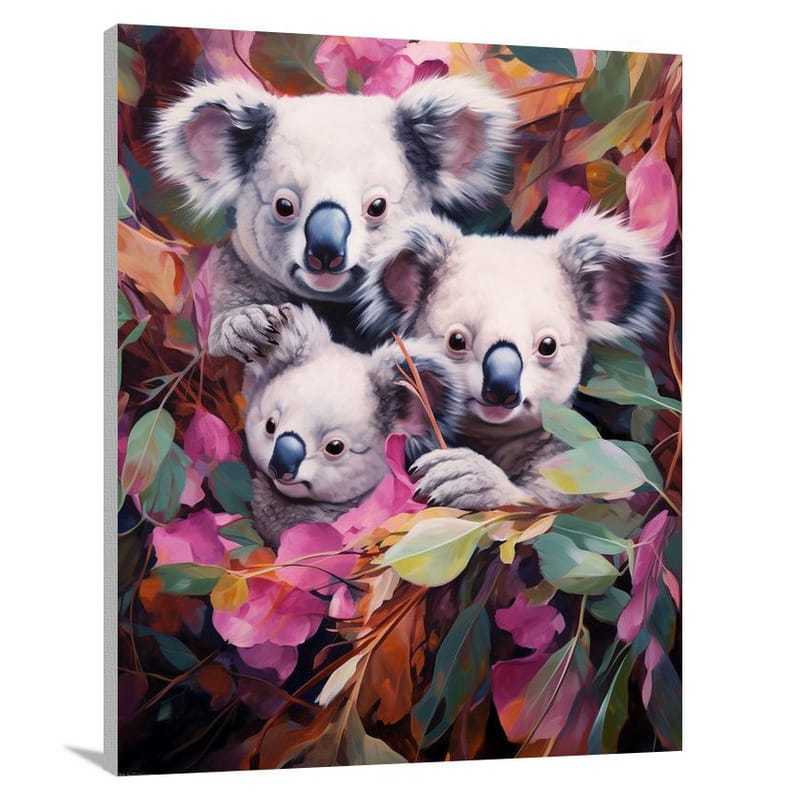 Koala's Playful Haven - Contemporary Art - Canvas Print