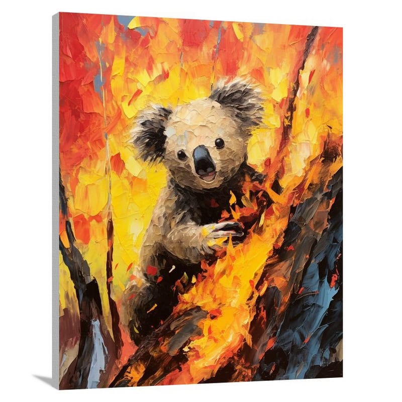 Koala's Resilience - Pop Art - Canvas Print