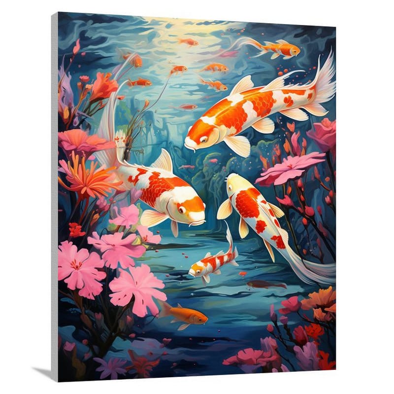 Koi Fish - Pop Art - Pop Art - Canvas Print