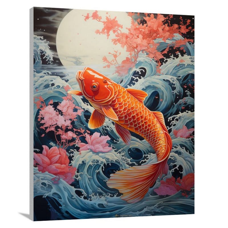Koi Fish: Serene Depths - Canvas Print