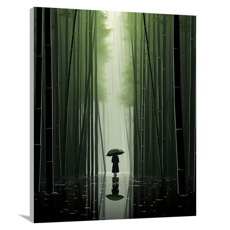 Kyoto's Umbrella: A Soul-Searching Sanctuary - Canvas Print