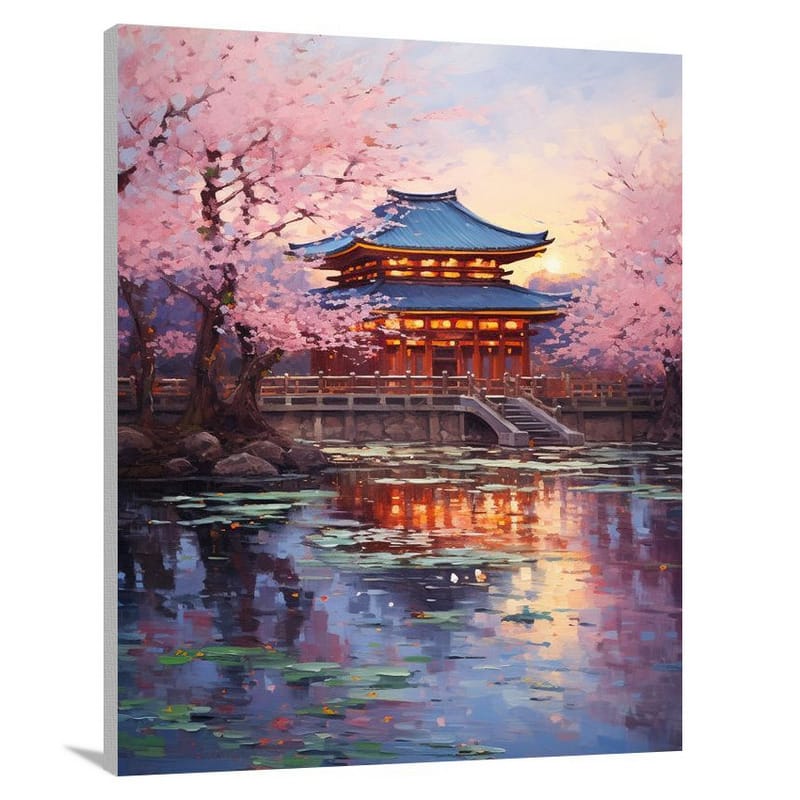 Kyoto Serenity - Impressionist - Canvas Print