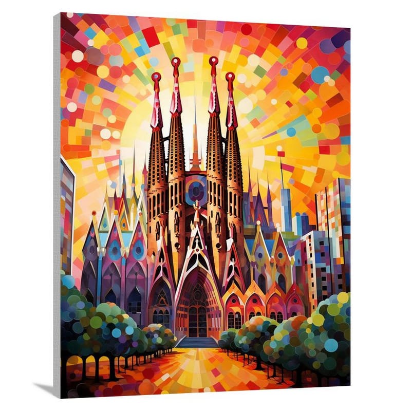 La Sagrada Familia: Awe in Architecture - Canvas Print