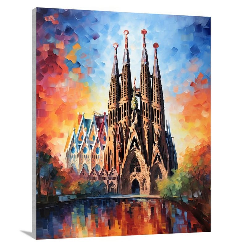 La Sagrada Familia: Ethereal Architecture - Canvas Print