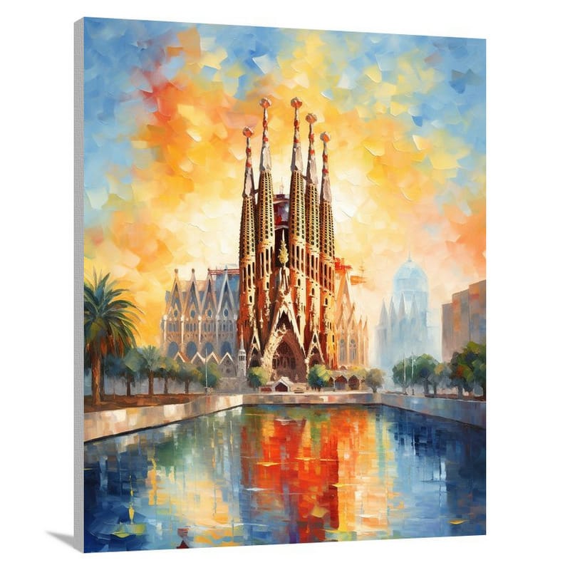 La Sagrada Familia: Transcending Realms - Canvas Print